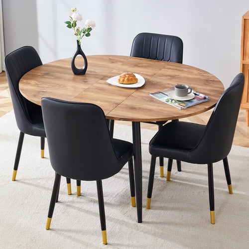 Extendable Wood MDF Dining Table and Chairs Set
