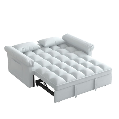 Loveseats Sofa Bed with Pull-out Bed and Adjustable Back