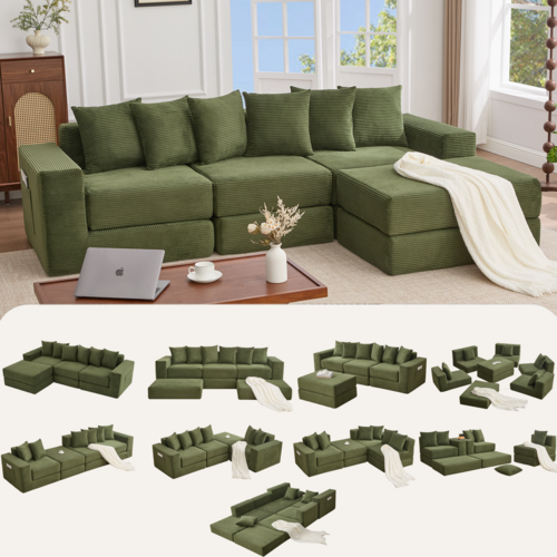 10-in-1 Modular Sectional Sofa