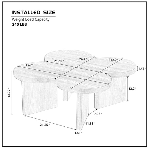 Butterfly MDF Coffee Table
