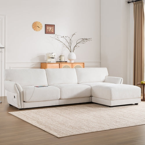110' Modular Sectional Sofa, L-Shape with Extra-Wide Seat Cushion